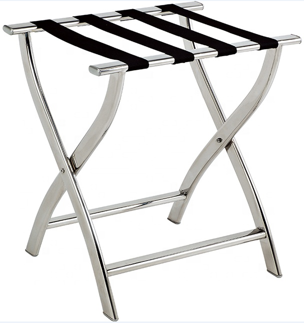 Foldable Stainless Steel Luggage Rack Dish Rack  Strong Baggage Carrier