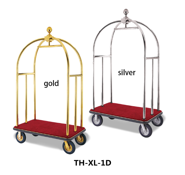 Hotel Concierge Birdcage Trolley Luggage Cart Luxurious Bird Cage Luggage Trolley