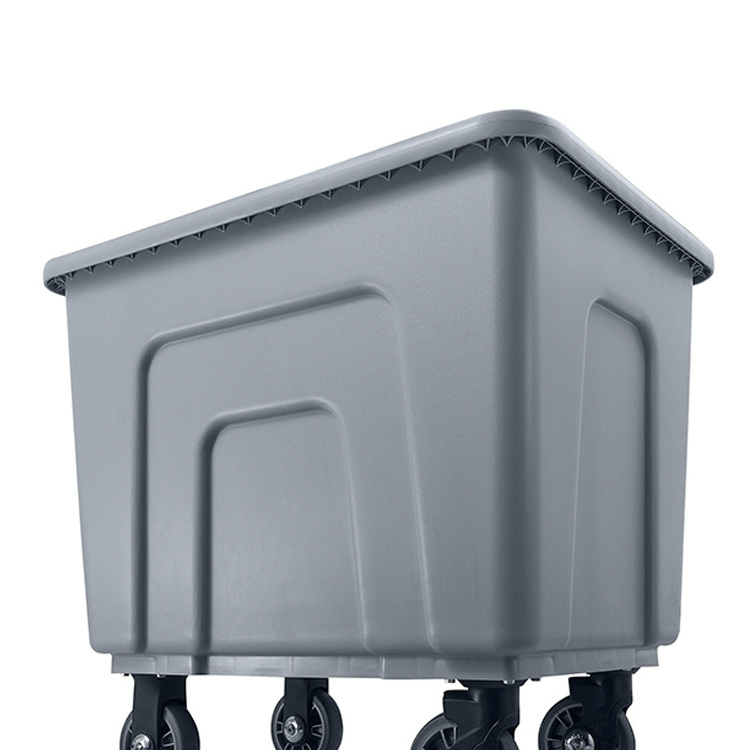 Hot sale plastic cleaning trolley hotel laundry carts and trolley with wheels