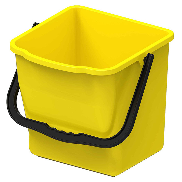 WHOLESALE Cleaning Bucket For Hotel Housekeeping Plastic Cleaning Hand Cart Trolley With Wheels