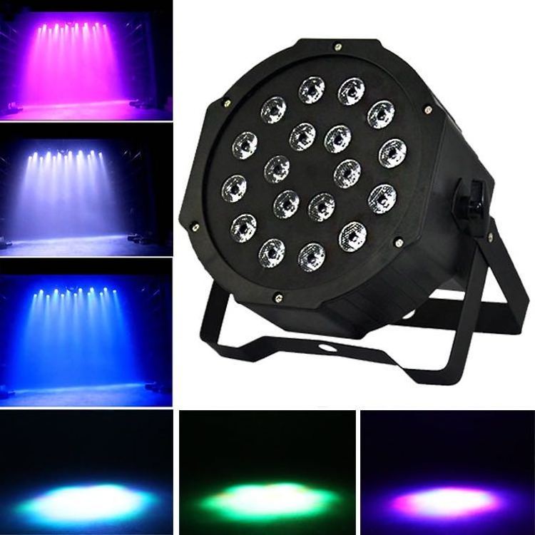 Hot 18*3W Plastic palmer lamp monochrome RGB PAR LED Spotlight for Disco DJ Stage party club bar