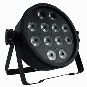 Best-selling RGBW 4in1 PAR LED Spotlight 12*10W Flat Plastic palmer lamp  can light Disco DJ Stage party club bar