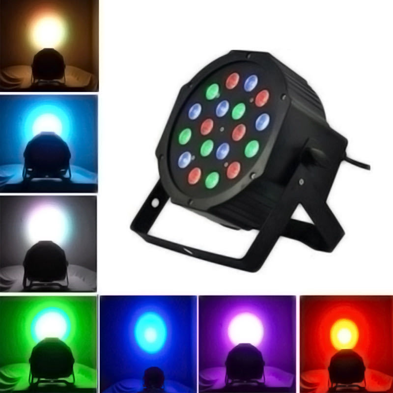 Hot 18*3W Plastic palmer lamp monochrome RGB PAR LED Spotlight for Disco DJ Stage party club bar