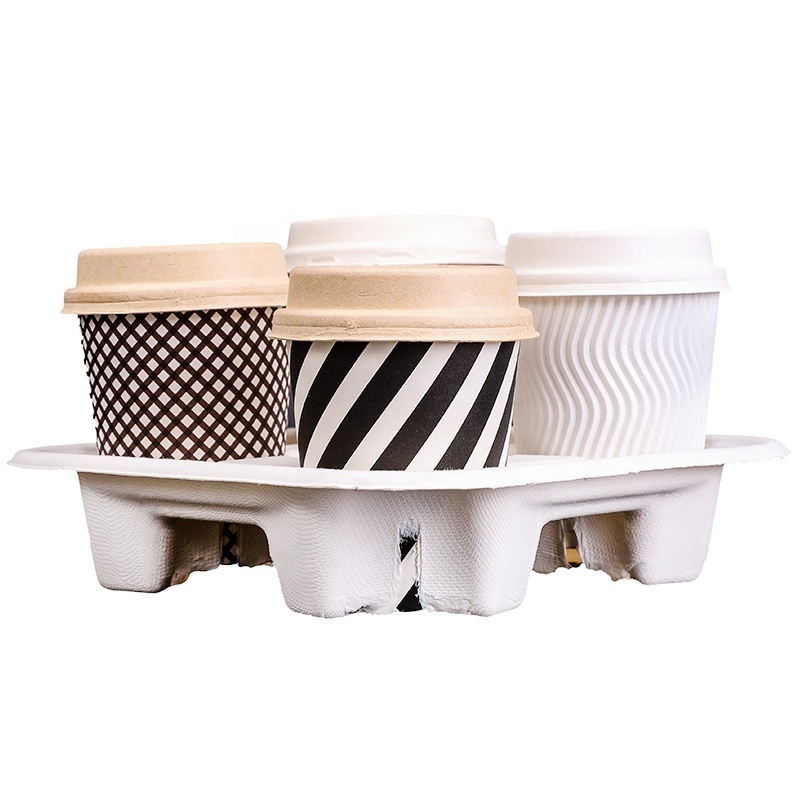 New promotion Custom Disposable Paper Coffee Cups holder disposable cup holder  wholesale