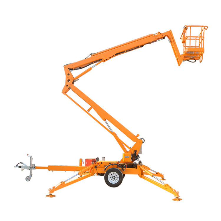 Hydraulic AC, Battery, Gasoline, Diesel Tow Behind Mounted Boom Lift for Truck