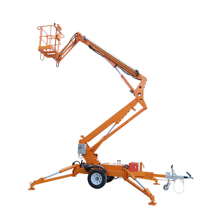 8m 12m 14m 16m 18m 20m Cherry Picker Towable Boom Lift Trailer Mounted