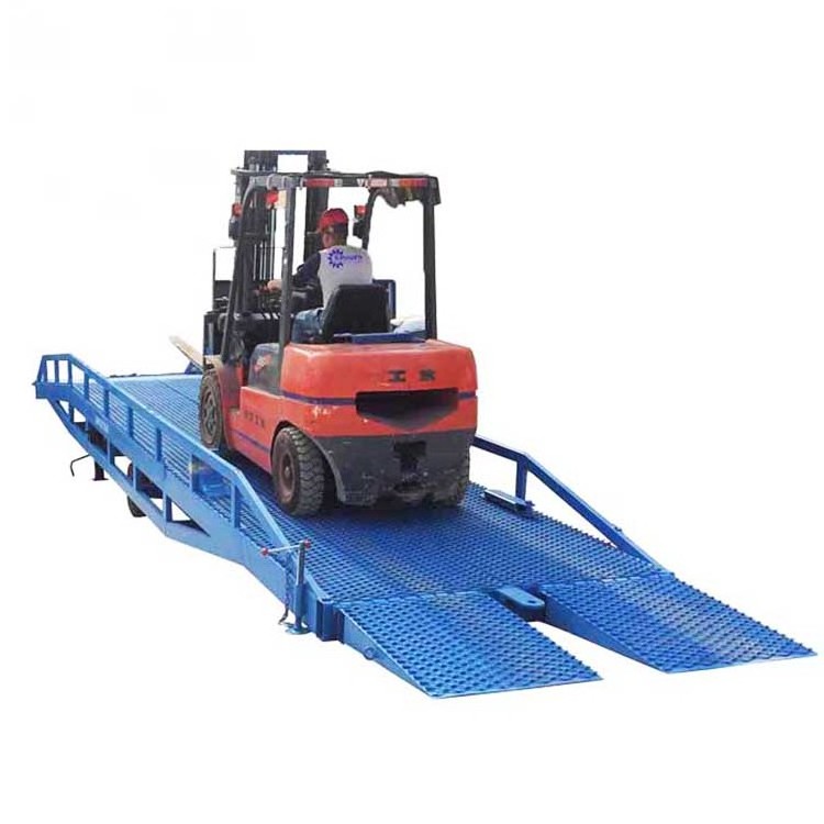 6ton Container forklift loading yard ramp mobile unloading dock machine dock ramp