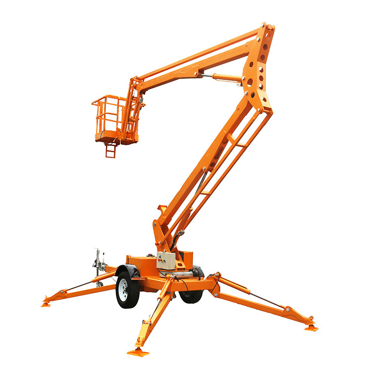 Cheap 12m Cherry Picker Towable Manlift Boom Lift Articulated Lift on Sale