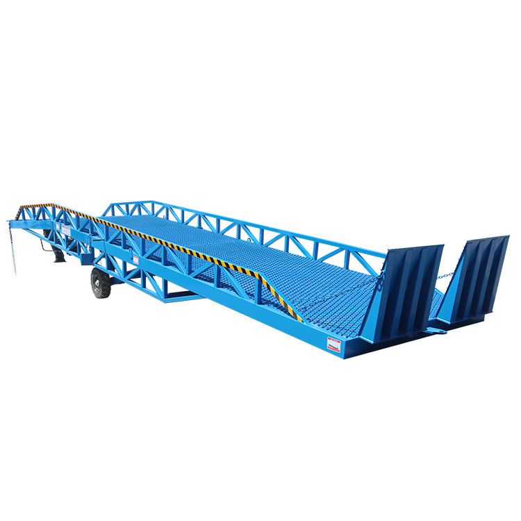 6ton Container forklift loading yard ramp mobile unloading dock machine dock ramp