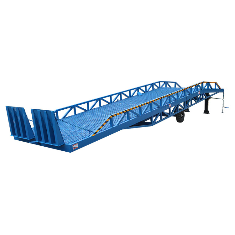 6ton Container forklift loading yard ramp mobile unloading dock machine dock ramp