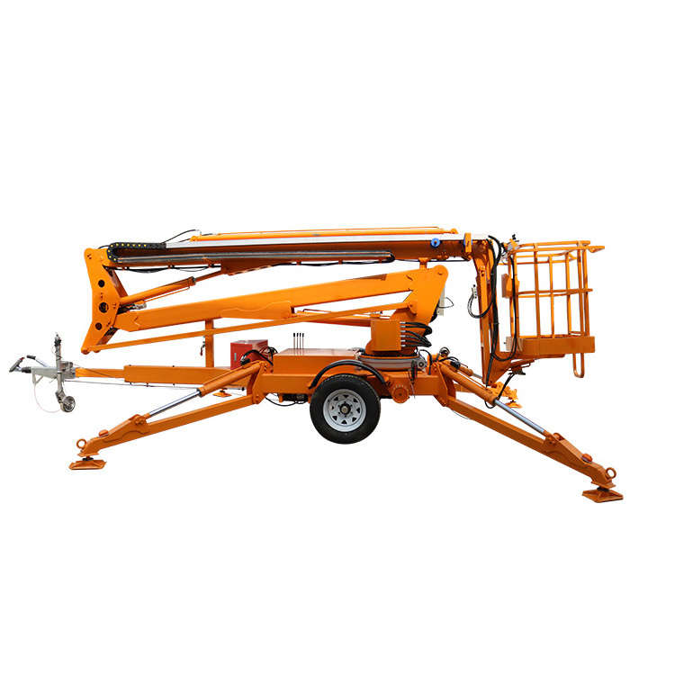 Hydraulic AC, Battery, Gasoline, Diesel Tow Behind Mounted Boom Lift for Truck