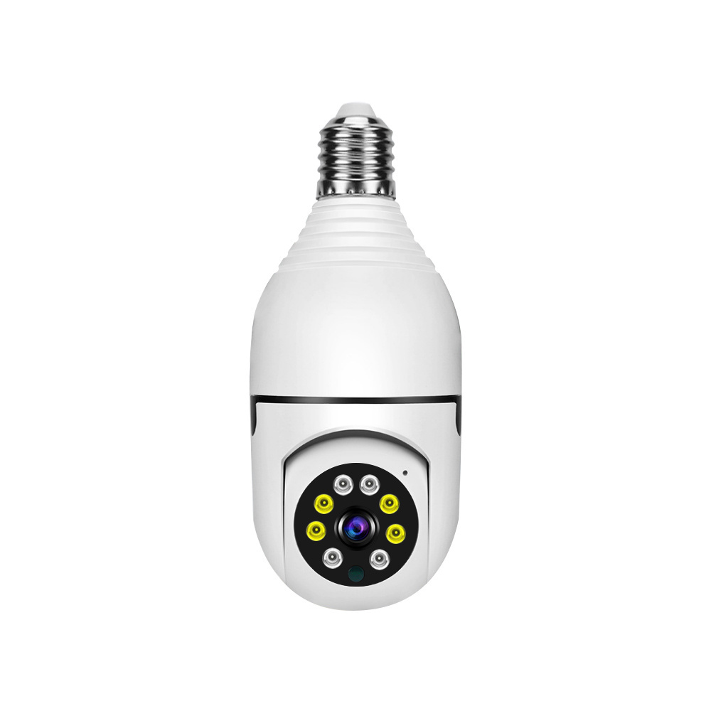 HD 1080P 3MP V380 Light Bulb IP Camera With E27 Bulb Holder Home Network Security Camera 360 Degree VR View