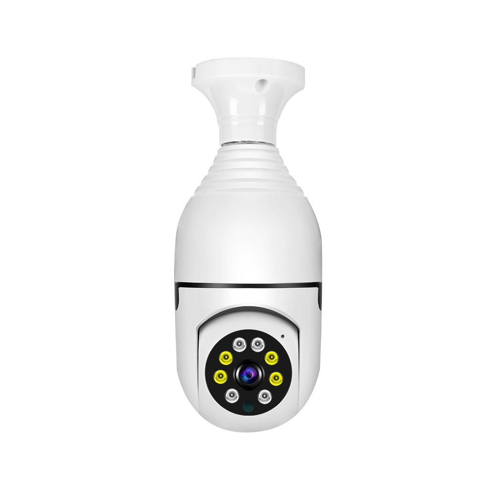 HD 1080P 3MP V380 Light Bulb IP Camera With E27 Bulb Holder Home Network Security Camera 360 Degree VR View