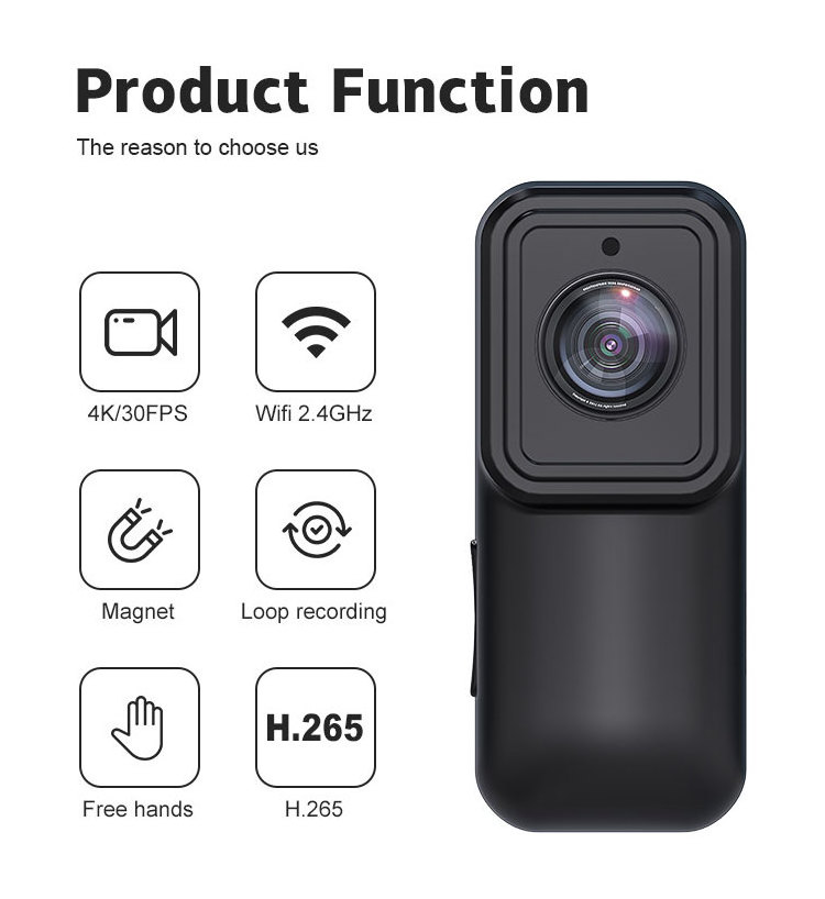 Best Quality 1080P Thumb Sport Action Camera P2P WiFi Digital Body Camera X7 SQ12