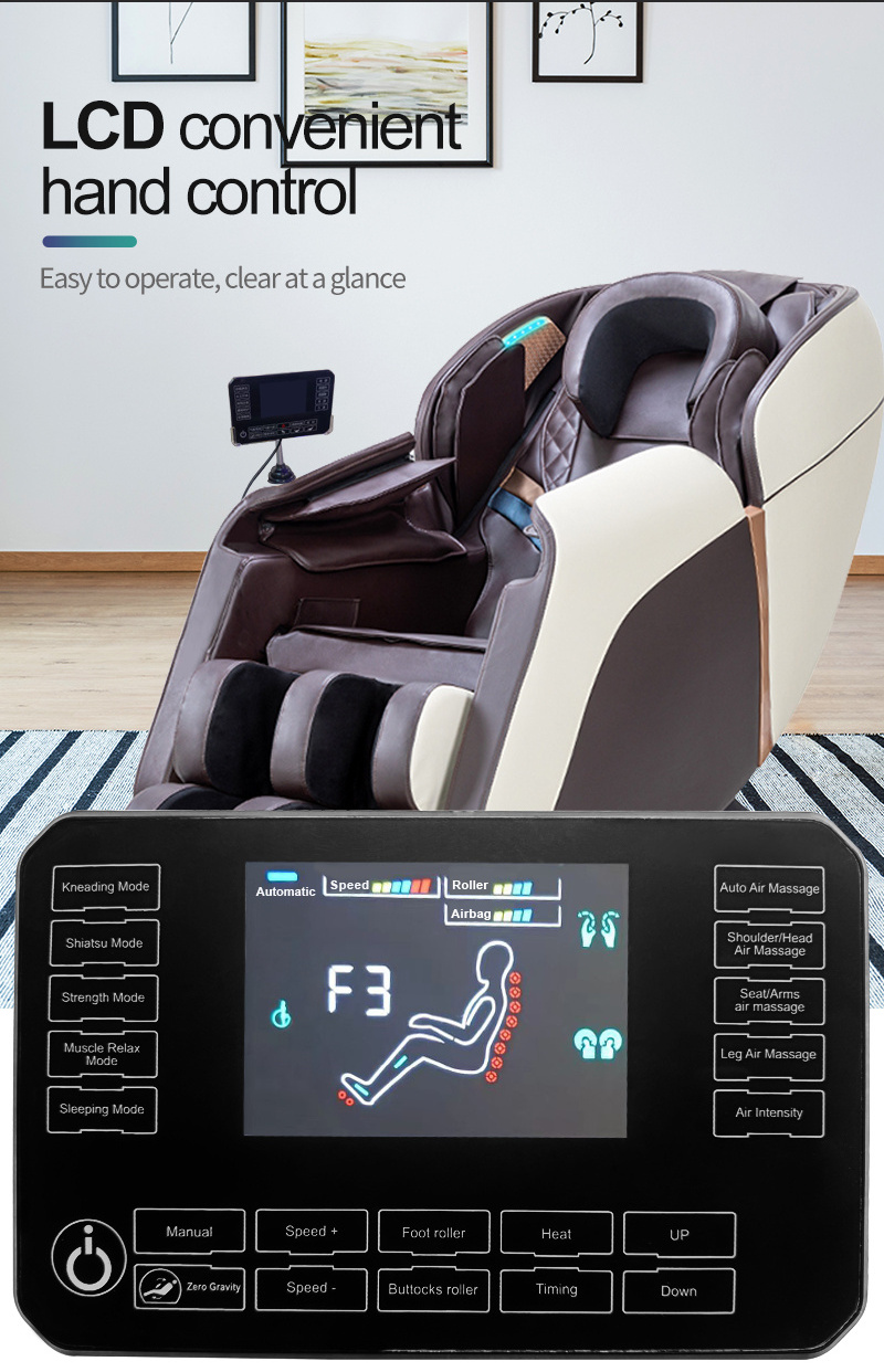 8D Simulation Human Massage Electric Smart OEM Available Airbag Wrapped Heating Massage Chair