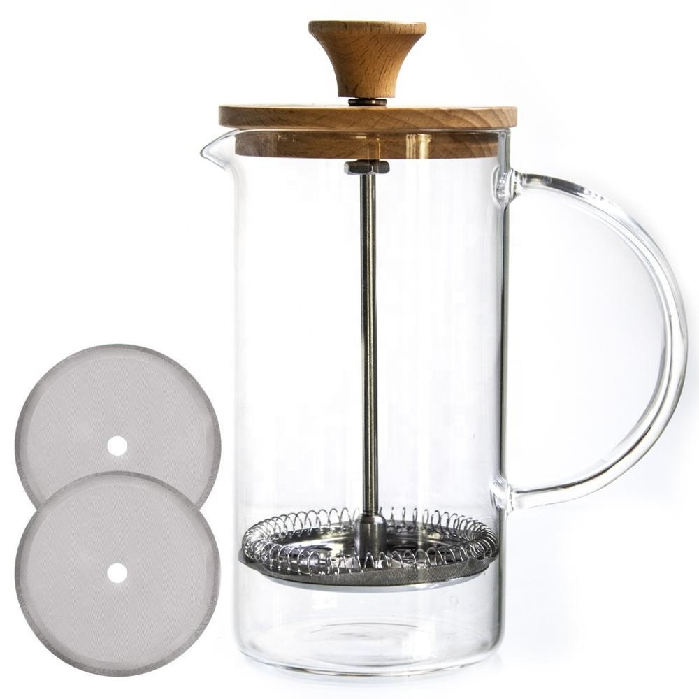 Innovation Fashionable Borosilicate Glass Travel French Press Coffee Maker