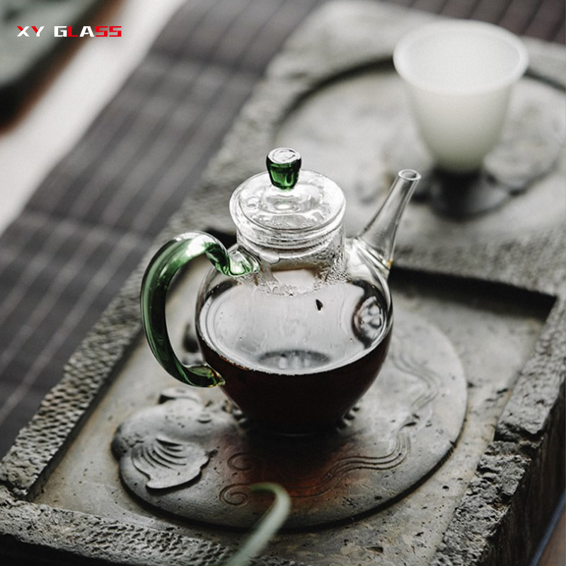 Classical Arabic Eco-friendly Thermostability Blooming Thermo Glass Teapot