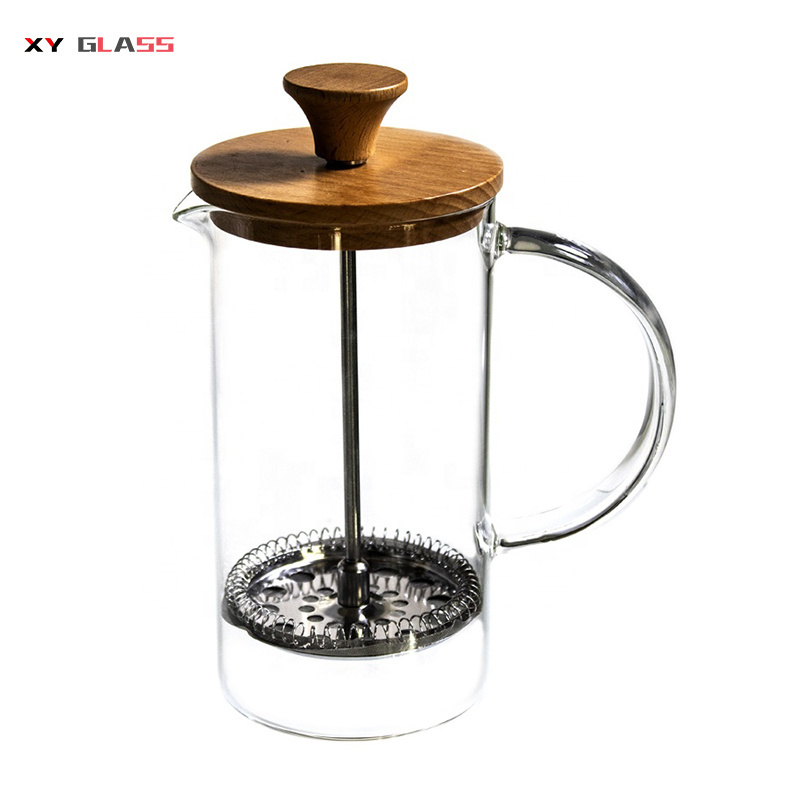 Innovation Fashionable Borosilicate Glass Travel French Press Coffee Maker