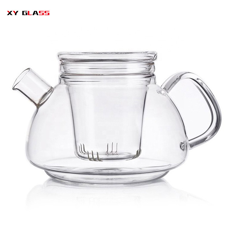 moroccan high temperature resistant glass loose leaf flower tea pot