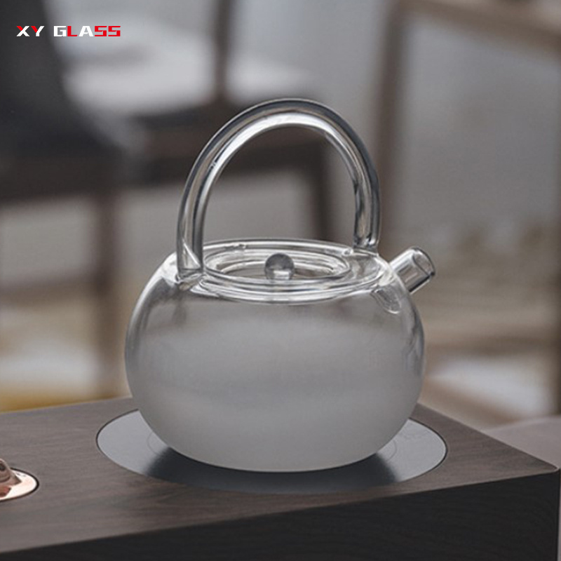 Blooming And Loose Leaf Borosilicate Ovenproof Thermo Glass Tea Maker Pot