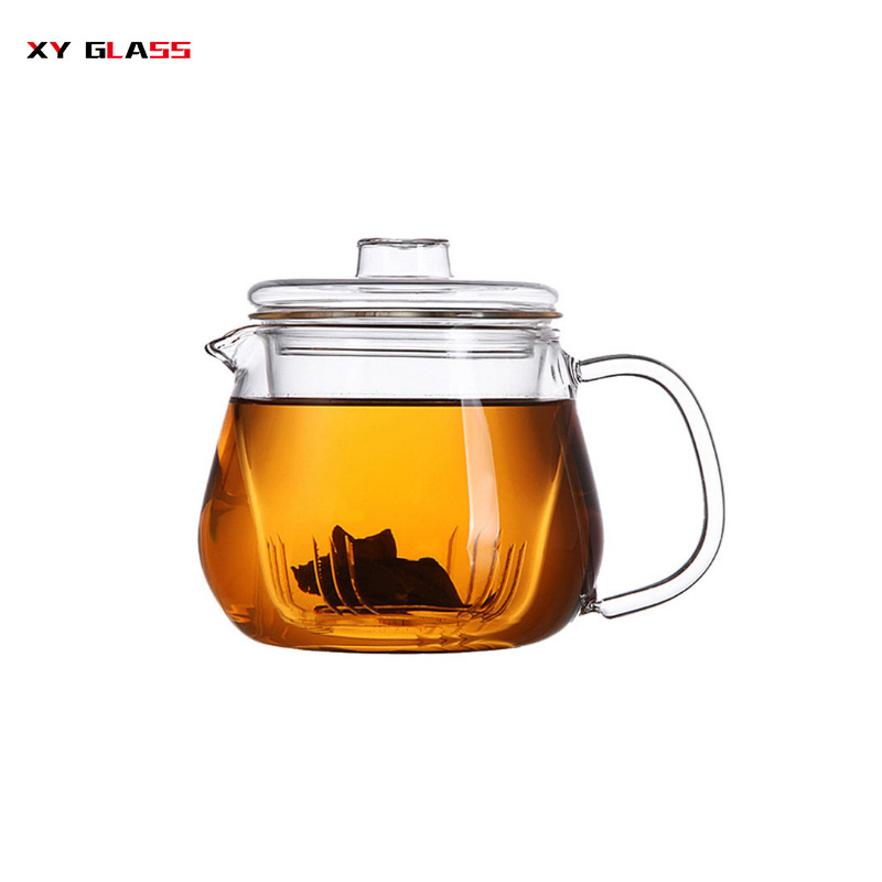 handmade high temperature resistant cooking glass loose leaf tea maker