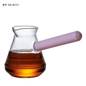 Classical Style Brief Design Clear Insulated Cooking Glass Coffee Server