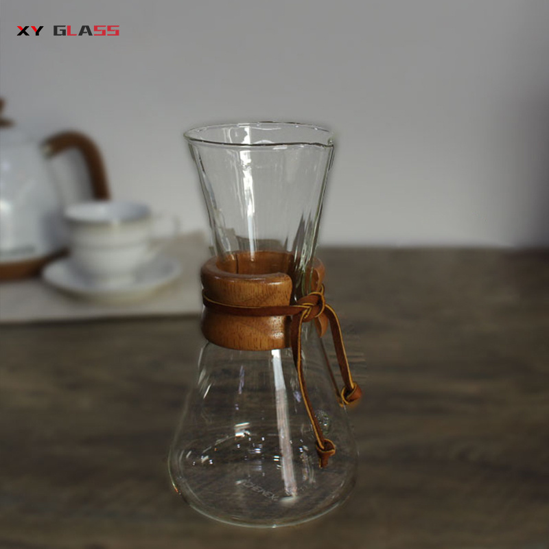 sublimation hand blown portable espresso borosilicate thermo glass coffee maker