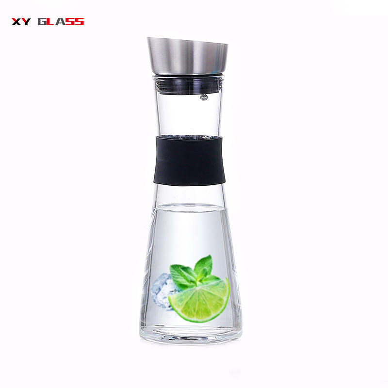 promotional gift clear overproof thermo glass juice cooling water carafe