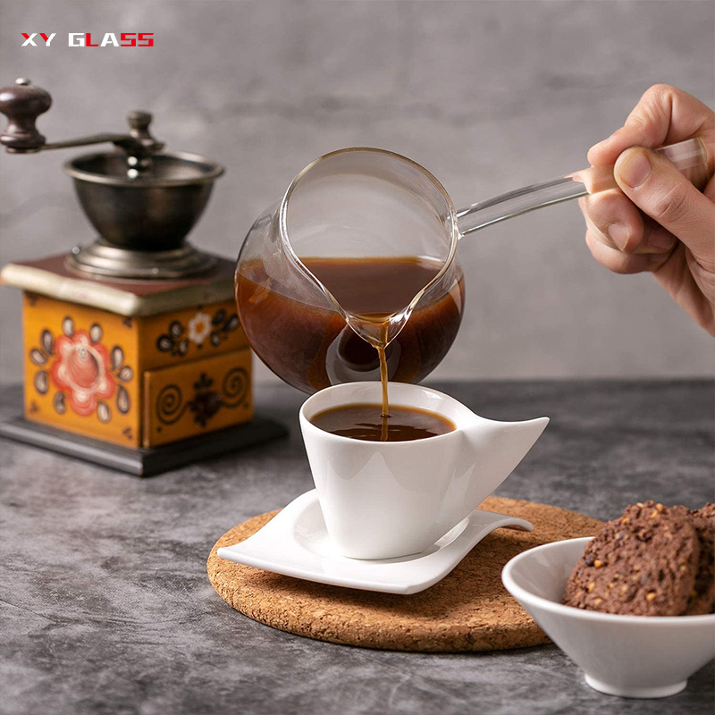 classical product borosilicate glass food sundae water icecream coffee server cup