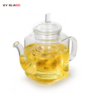 Certification Borosilicate Heat Resistant Thermo Glass Hand Blown Tea Maker