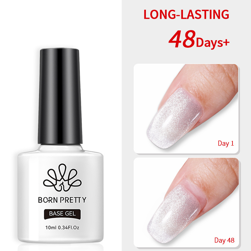 BORN PRETTY New Nail Product  Professional Salon Quality Base Coat UV GEL Polish Super Sticky Nail Gel Glue for Nail Tips