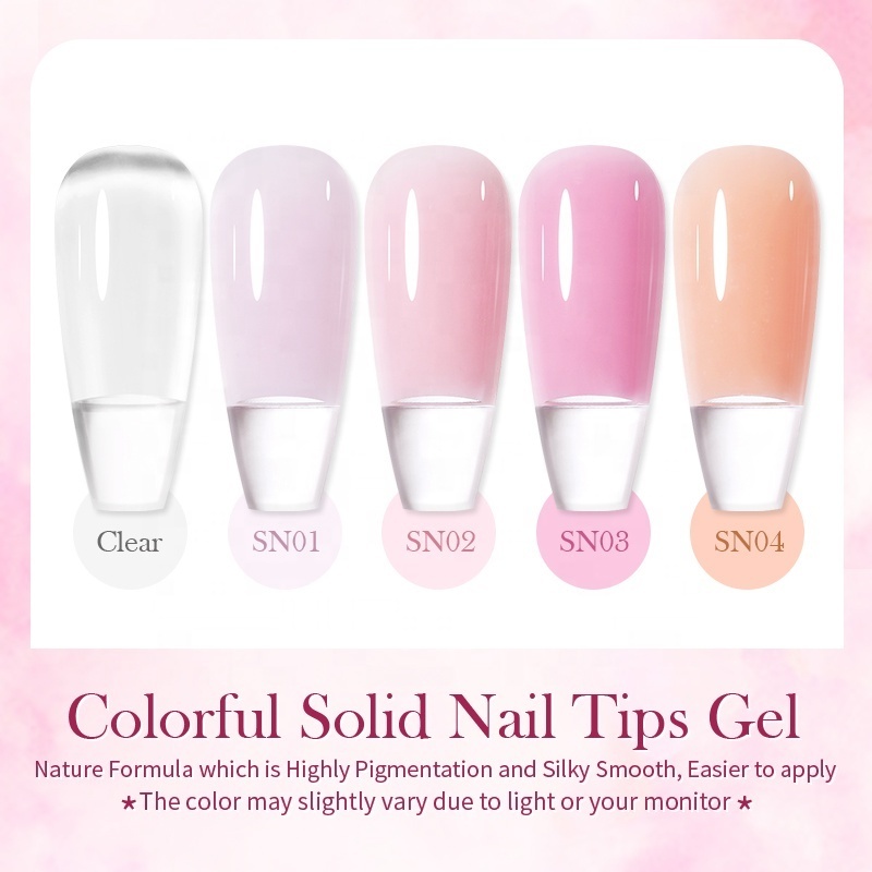 BORN PRETTY Super Strong Adhesive Solid Nail Tips Gel  Press on Nails Gel Glue for Nail Extension