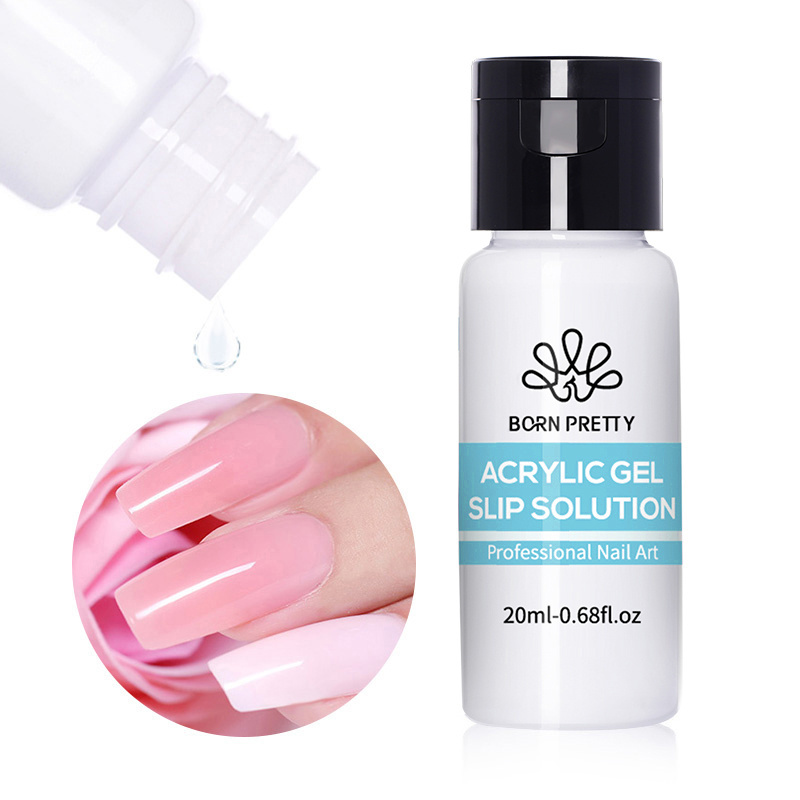 BORN PRETTY 20ml Profession Nail Art Acrylic Poly Gel Slip Solution Liquid for Nail Extension