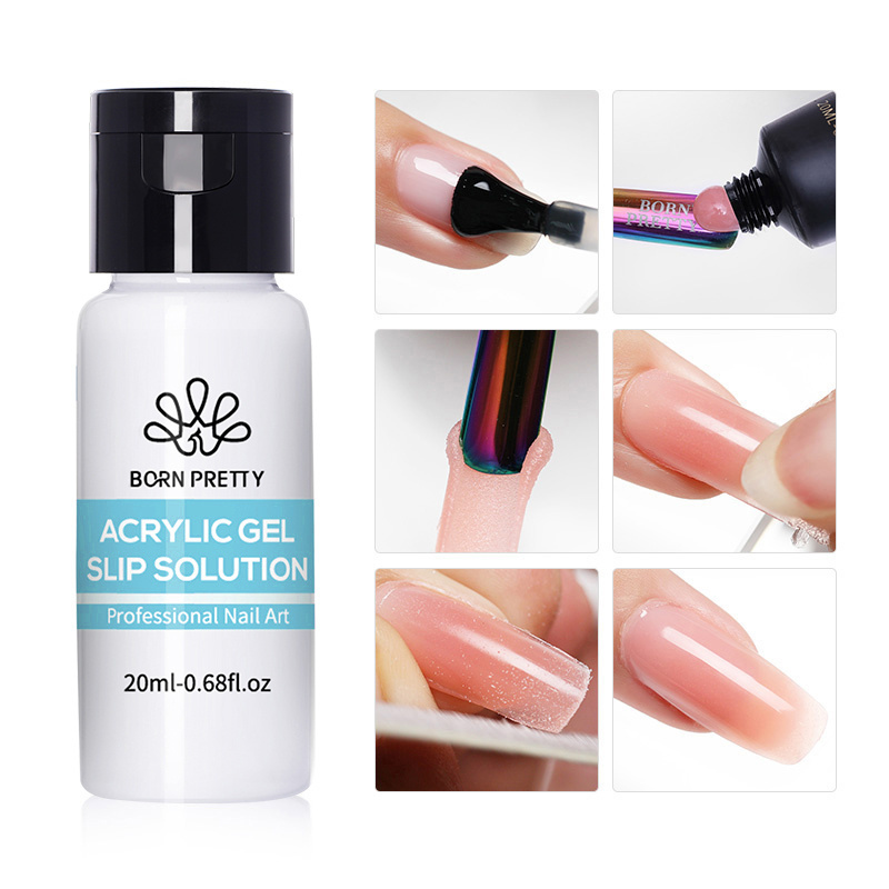 BORN PRETTY 20ml Profession Nail Art Acrylic Poly Gel Slip Solution Liquid for Nail Extension