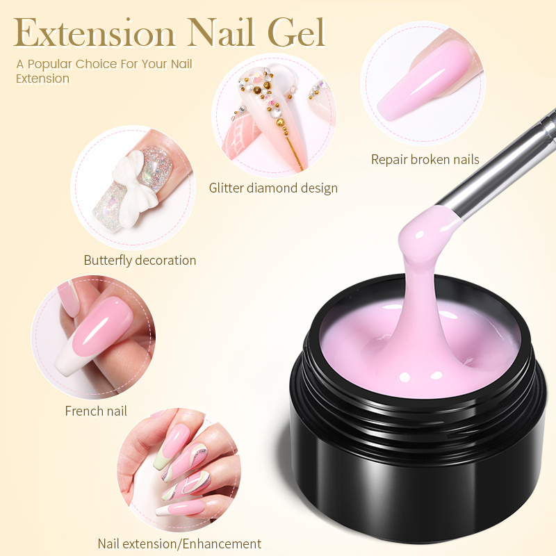 BORN PRETTY 30g Hard Gel Nail Builder Soak Off Camouflage Colors Solid Nail Construction Extension UV Gel Builder for Nails