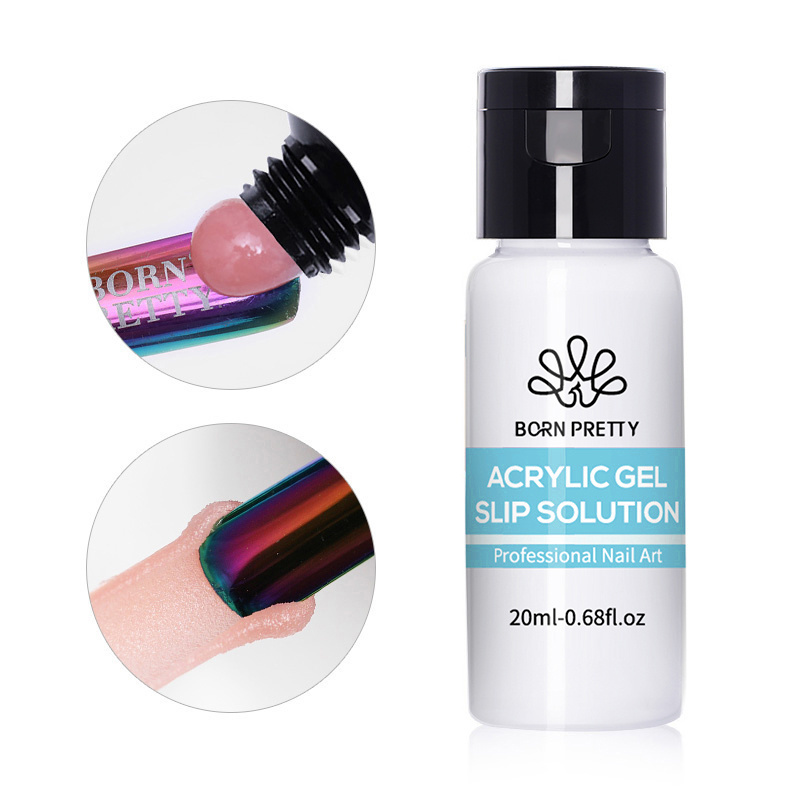 BORN PRETTY 20ml Profession Nail Art Acrylic Poly Gel Slip Solution Liquid for Nail Extension