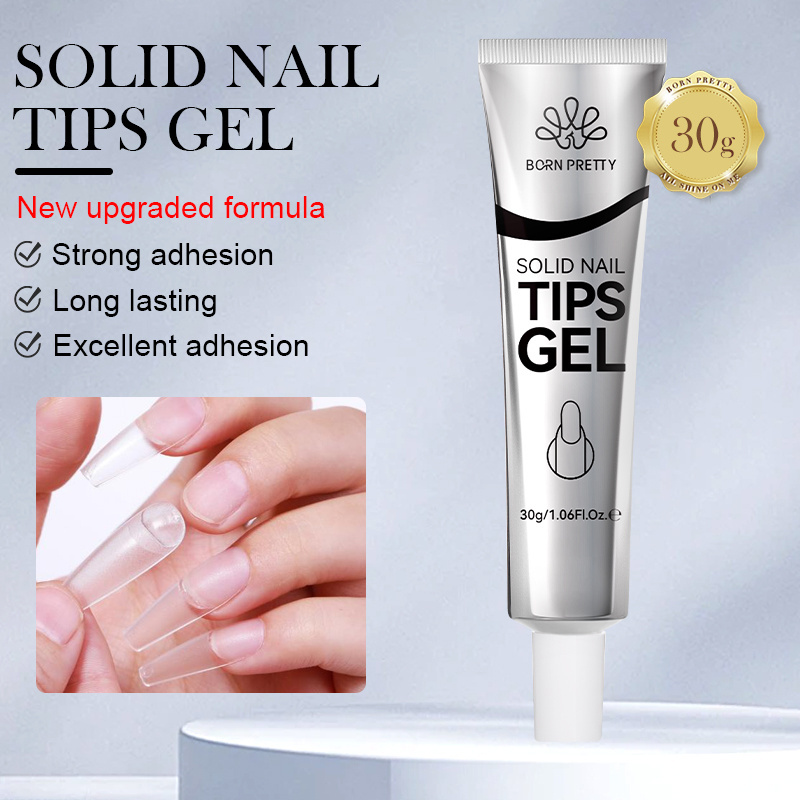 BORN PRETTY 30ml Strong Adhesive Gel Hema Free Nail Glue Tube 30days Long Lasting Not Sticky Clear Nail Glue For Nail Tips