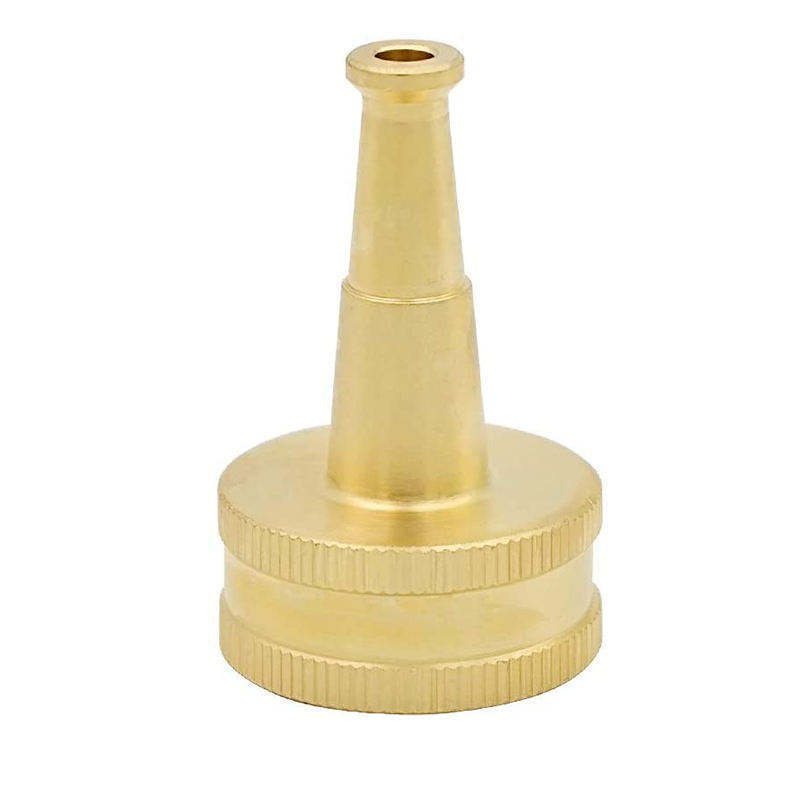 Brass Garden Sweeper Nozzle Solid Brass Garden Hose Nozzle for Cleaning Car Siding and Driveway