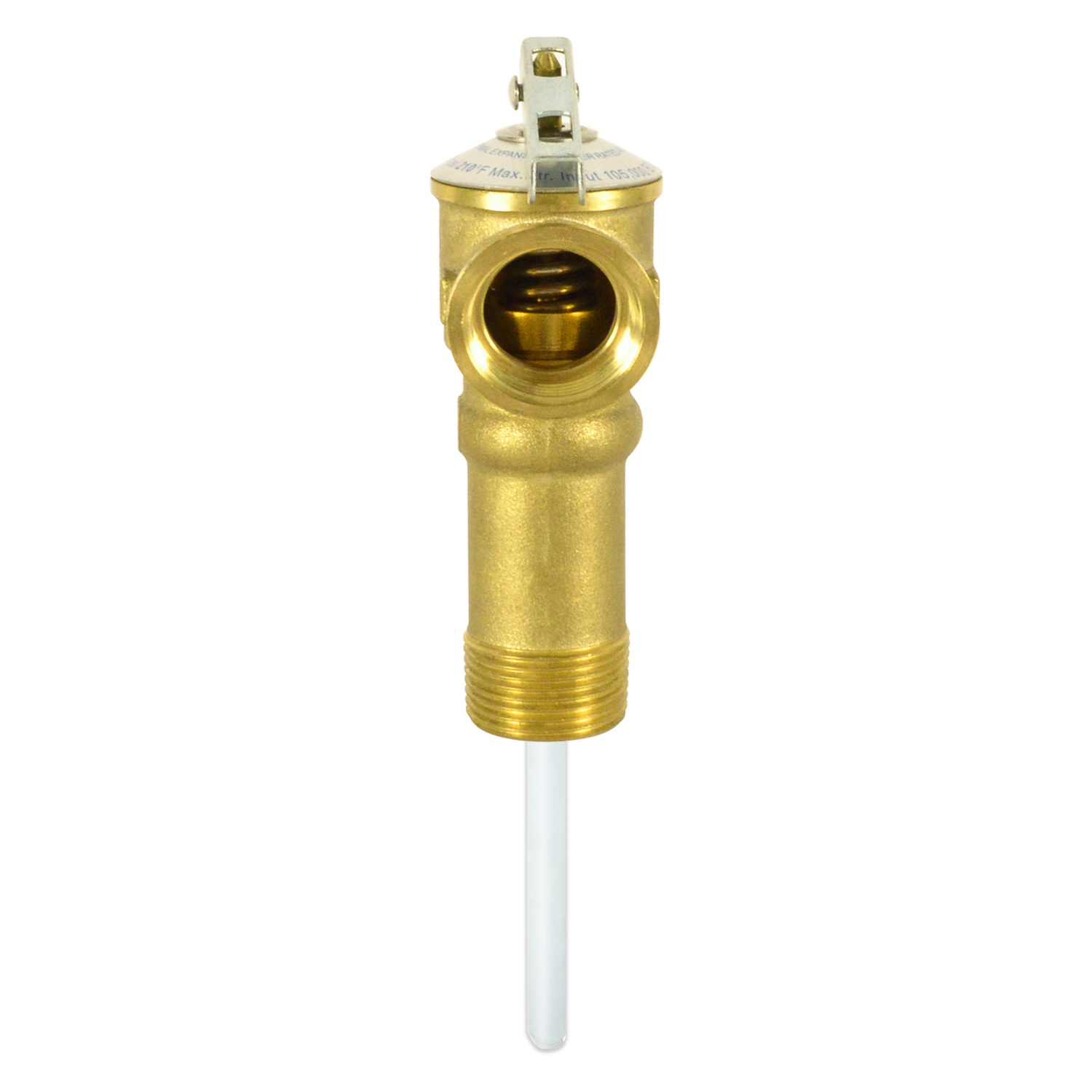 Automatic Long Shank Temperature and Pressure Relief Valve with Extension Probe and Lever , 3/4