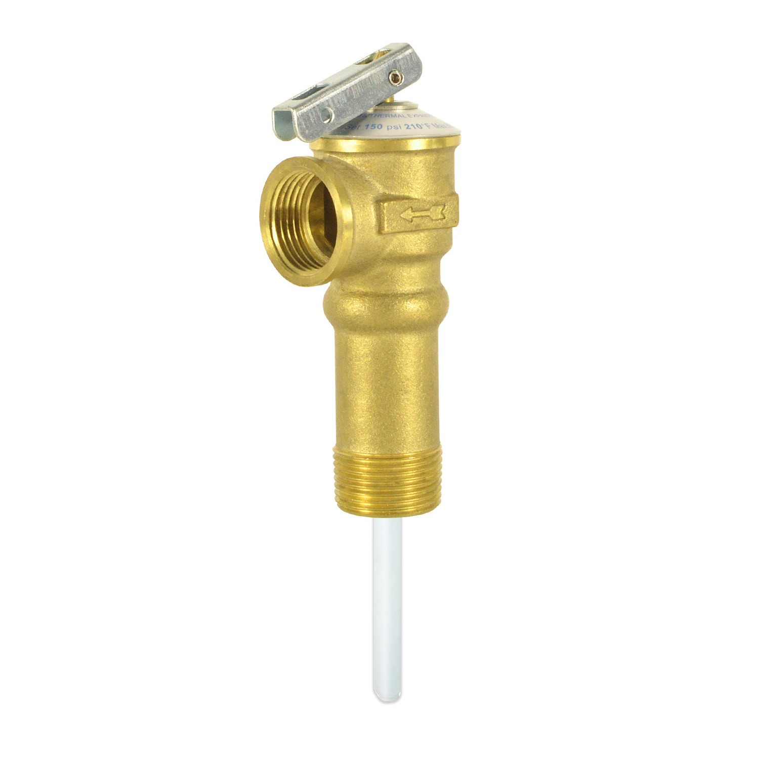 Automatic Long Shank Temperature and Pressure Relief Valve with Extension Probe and Lever , 3/4