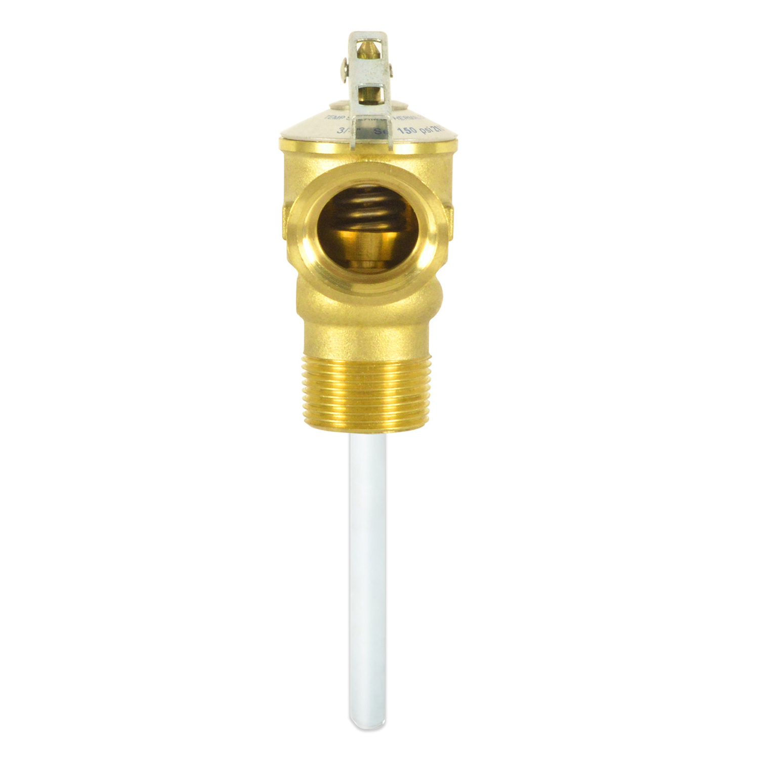 Automatic Temperature and Pressure Relief Valve with Extension Probe and Lever  , 3/4