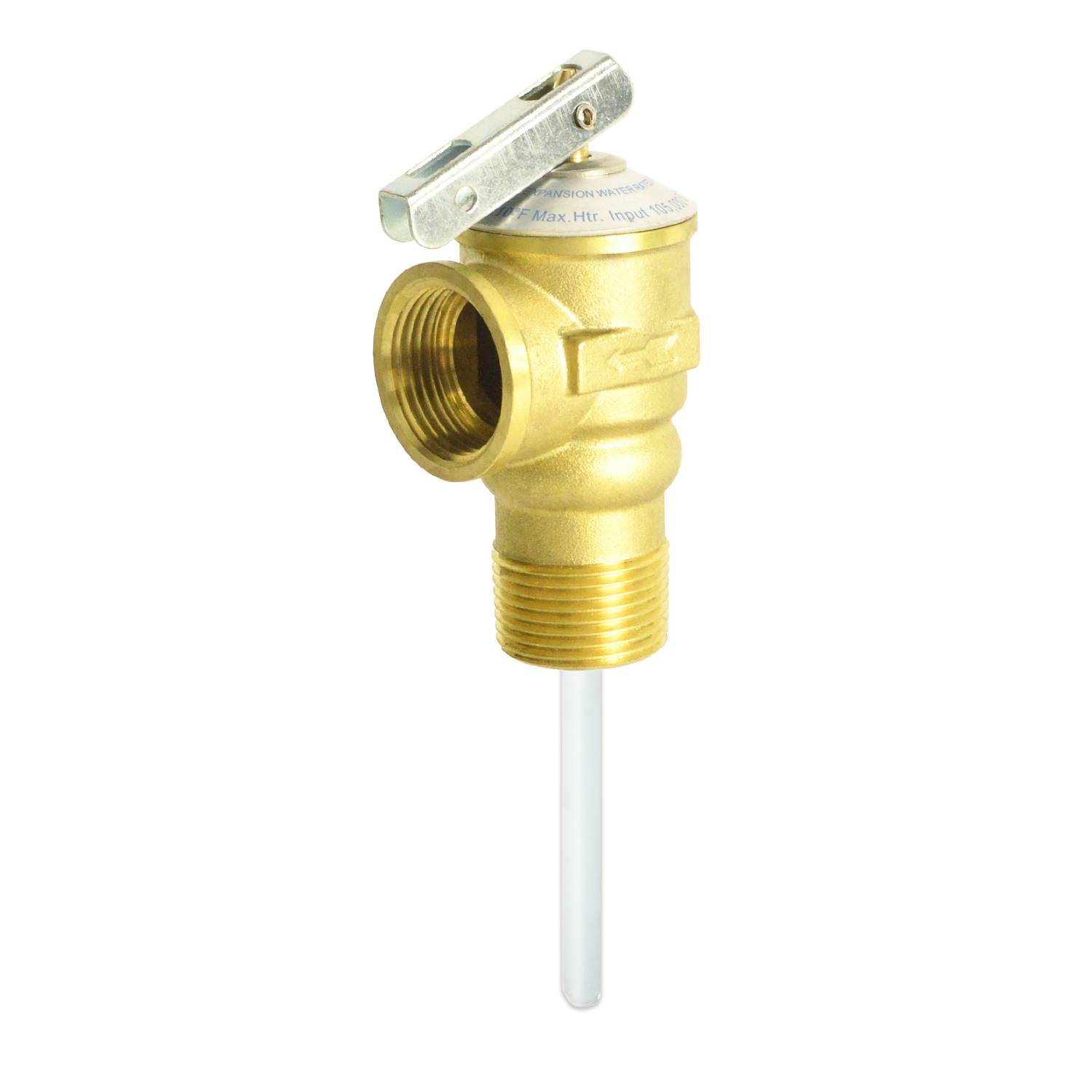 Automatic Temperature and Pressure Relief Valve with Extension Probe and Lever  , 3/4