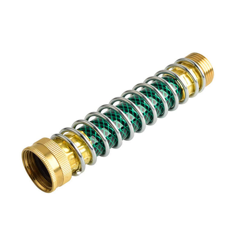 Garden Hose Coiled Spring Protector Solid Brass Faucet Extension Connector