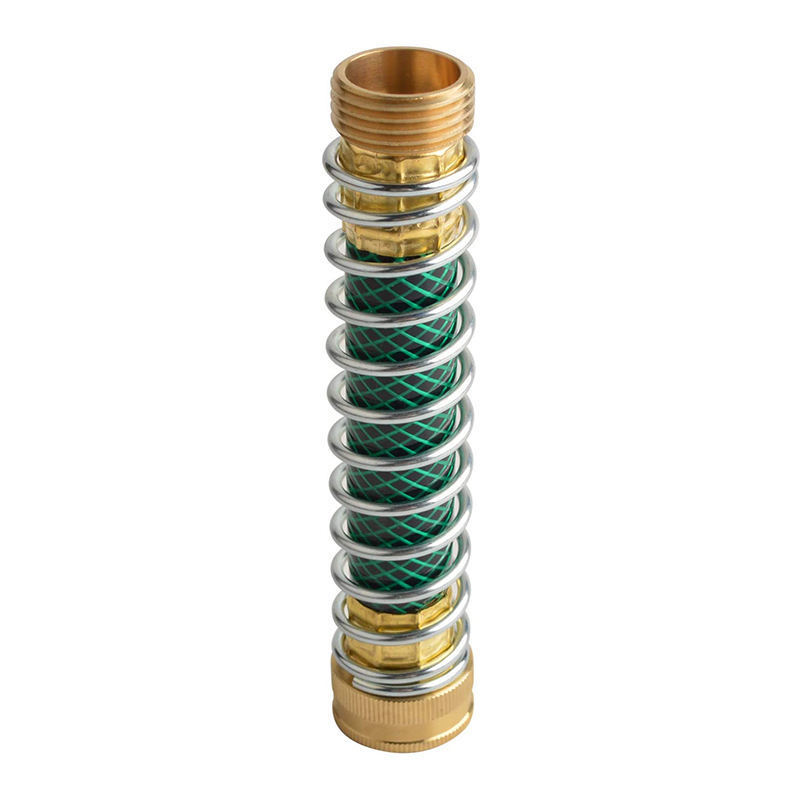 Garden Hose Coiled Spring Protector Solid Brass Faucet Extension Connector