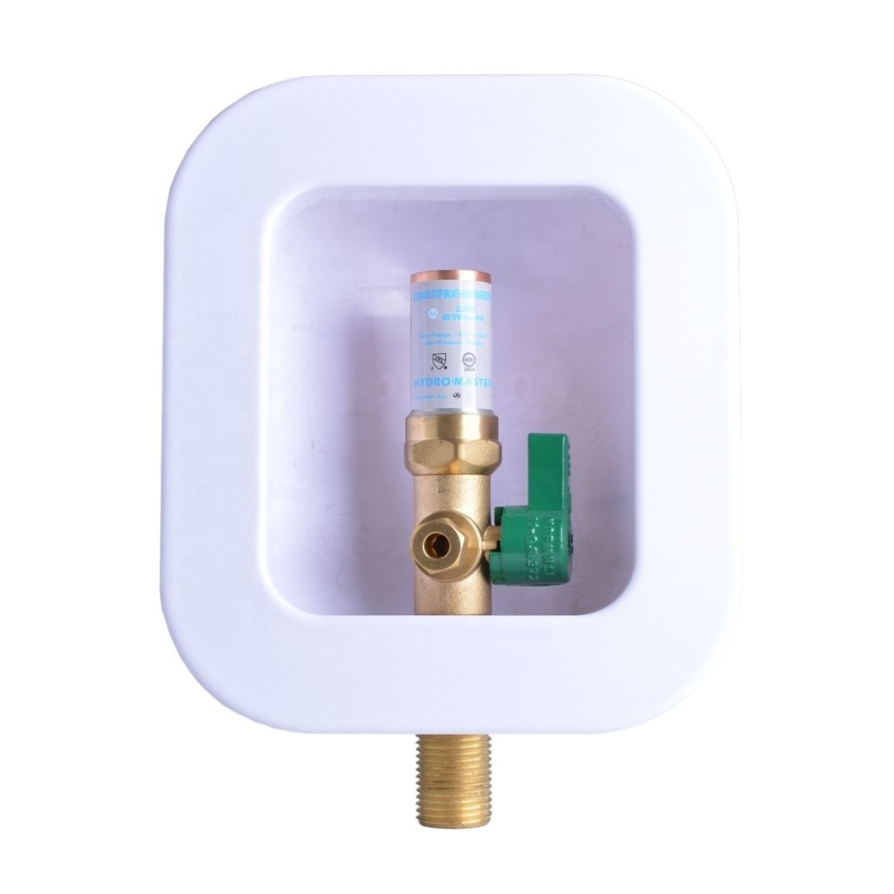 Ice Maker Machine Outlet Box, Stop Valve with Water Hammer