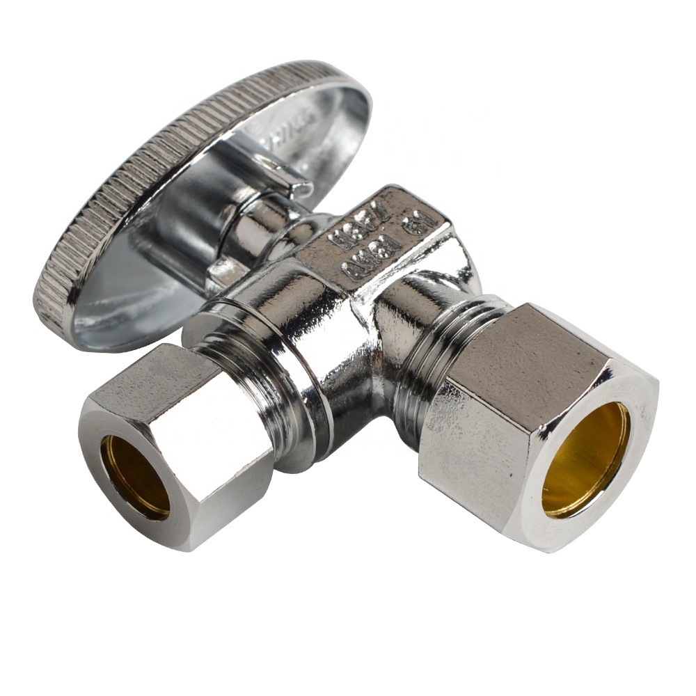 NSF Standard Angle Stop Valve with Compression Outlet