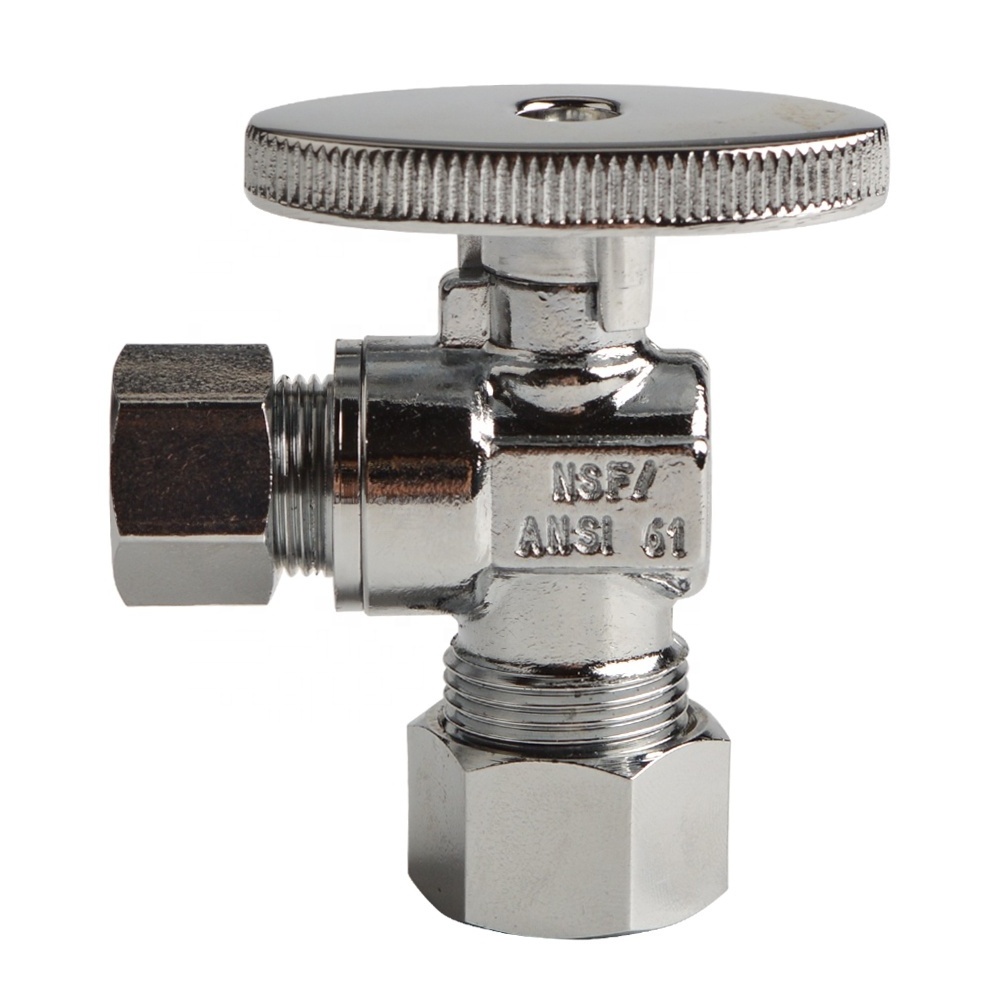 NSF Standard Angle Stop Valve with Compression Outlet