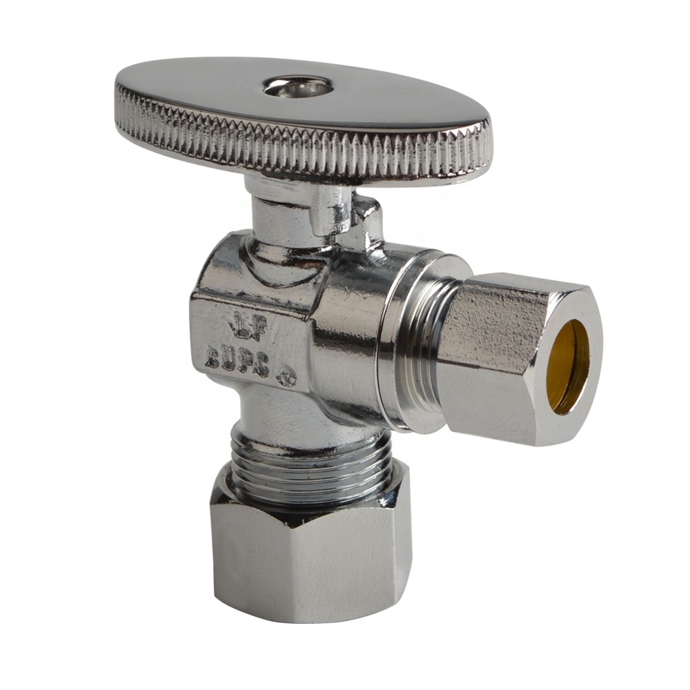 NSF Standard Angle Stop Valve with Compression Outlet