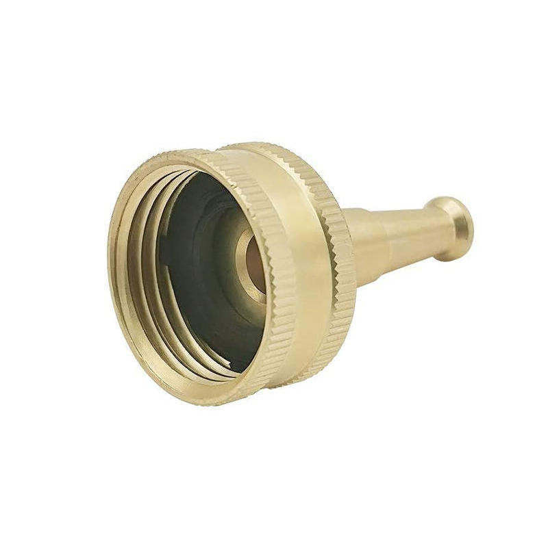 Brass Garden Sweeper Nozzle Solid Brass Garden Hose Nozzle for Cleaning Car Siding and Driveway