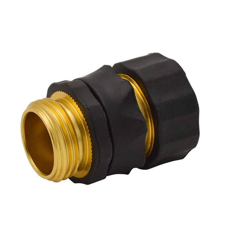 3/4 Inch Aluminum Heavy Duty Connector with Auto Shut-Off Garden Hose Quick Connector